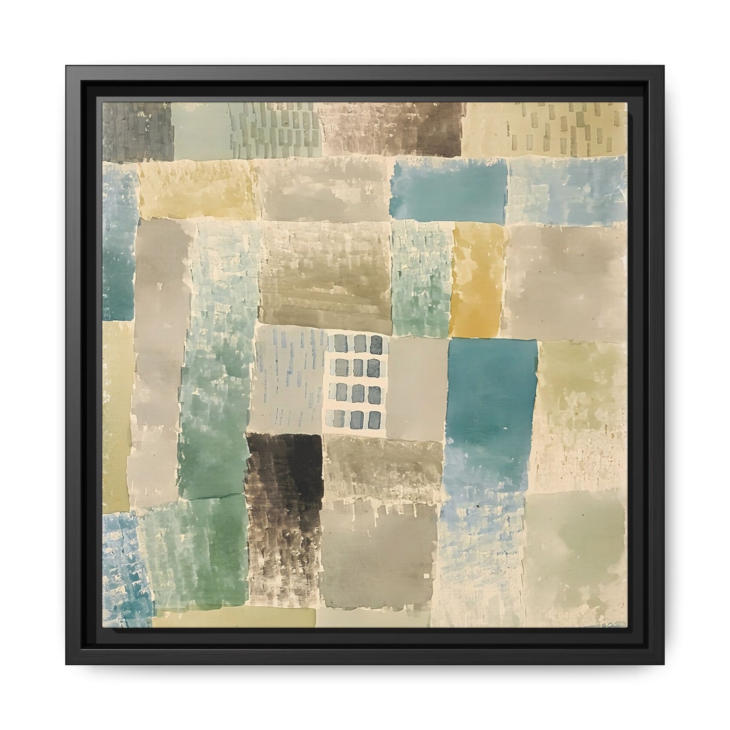 First house of a settlement (1926) by Paul Klee / Toile encadrée sur caisse américaine