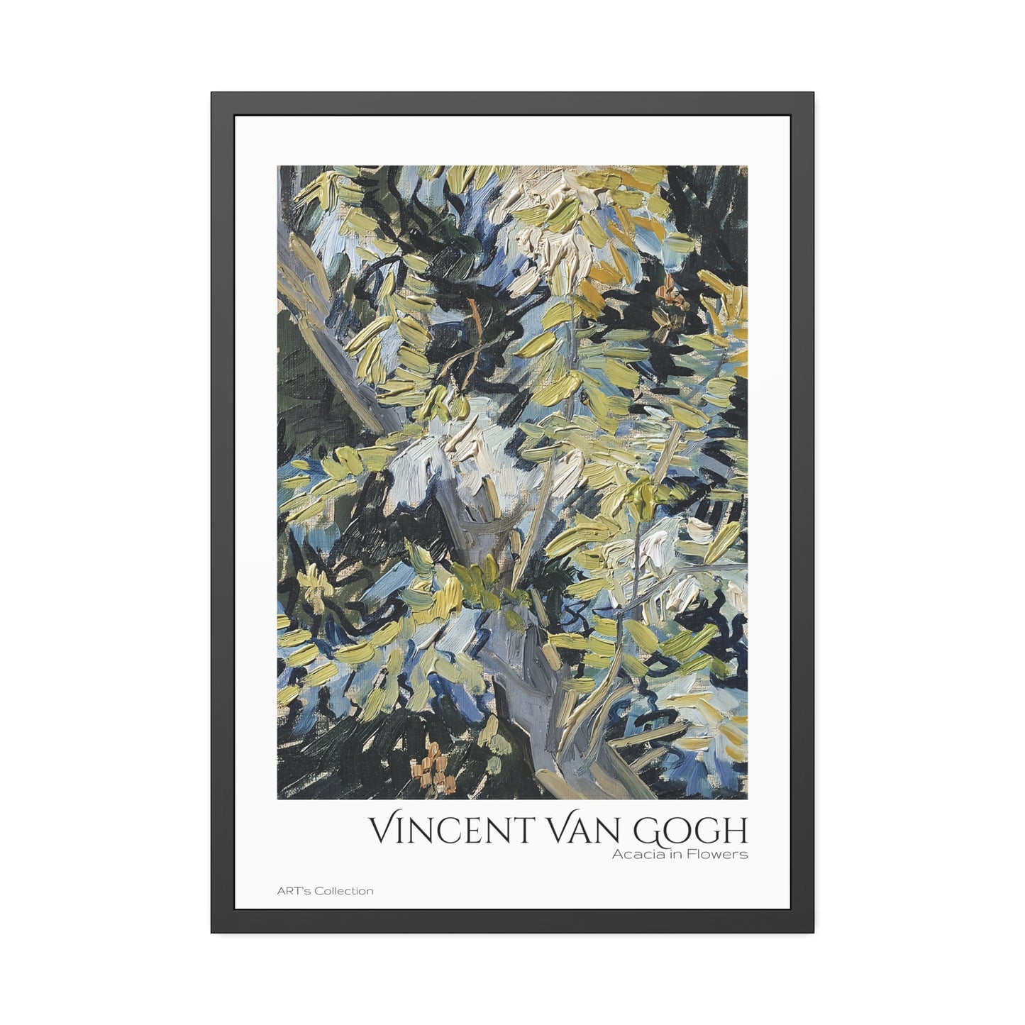 Acacia in Flowers by Vincent Van Gogh / Affiche Encadrée série ART's Collection