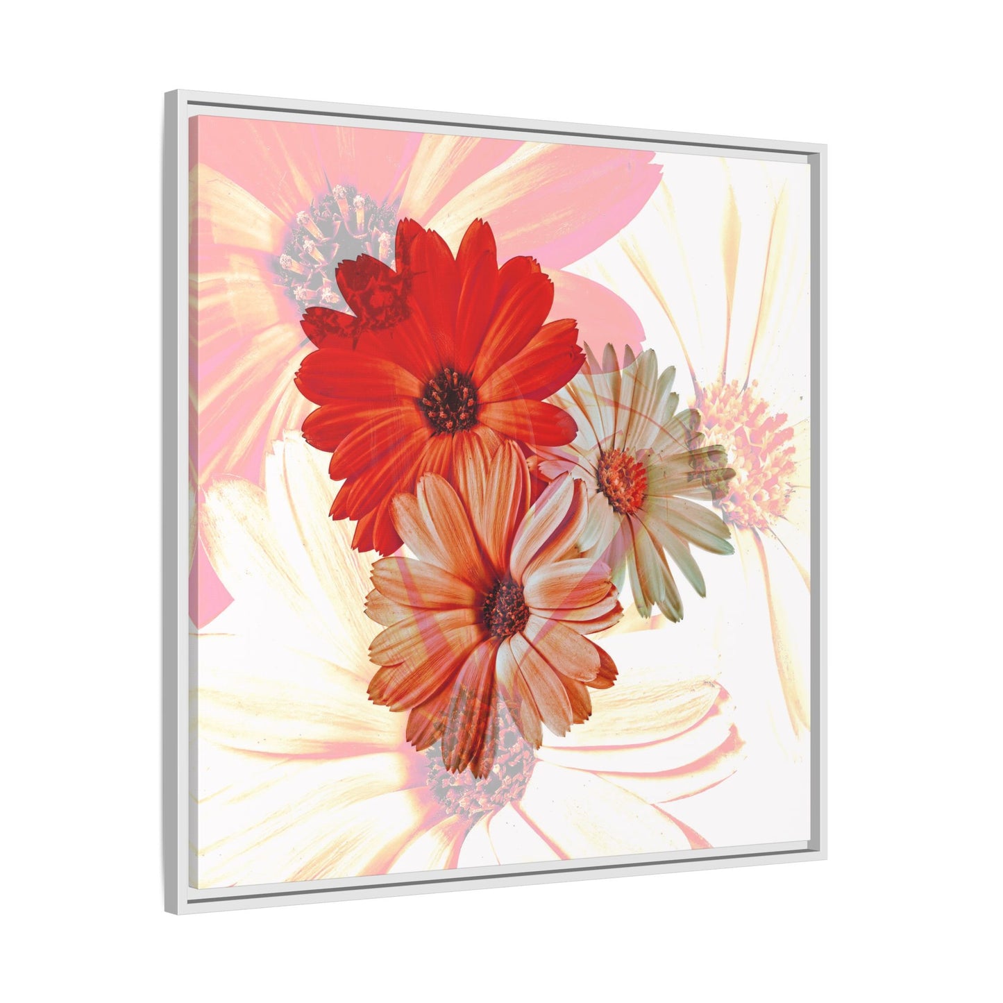 Collection Signature "FLORAL Numéro 18" sur Toile encadrée avec caisse américaine