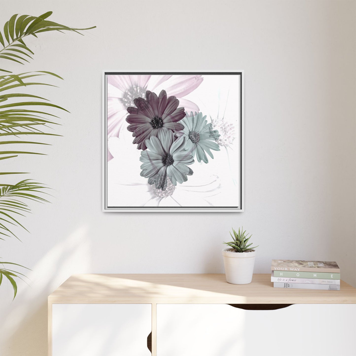 Collection Signature "FLORAL Numéro 15" sur Toile encadrée avec caisse américaine