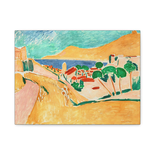 Collioure en août (autour de 1911) by Henri Matisse / Reproduction Fine Art sur Toile / Flanc Large Epaisseur 3.2 cm - 1.25 inch