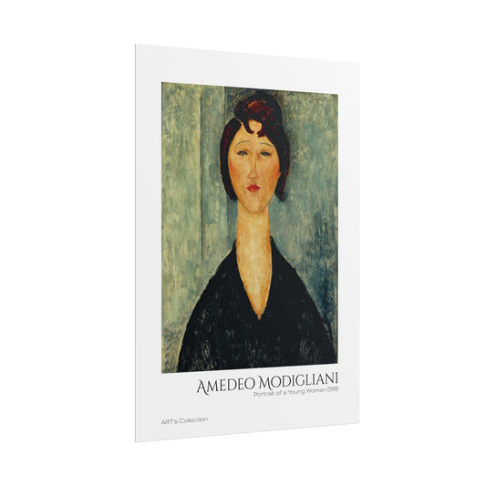 Portrait of a Young Woman (1918) by Amedeo Modigliani / Affiche imprimée - Série ART's Collection