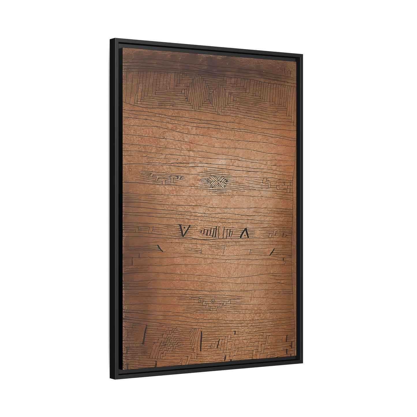 Inscription (1921) by Paul Klee / Toile encadrée sur caisse américaine