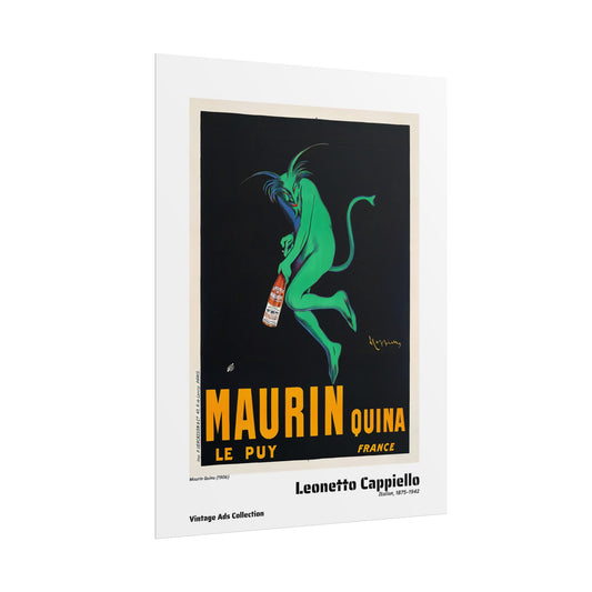 Maurin Quina (1906) by Leonetto Cappiello / Affiche imprimée - Série Vintage Ads Collection