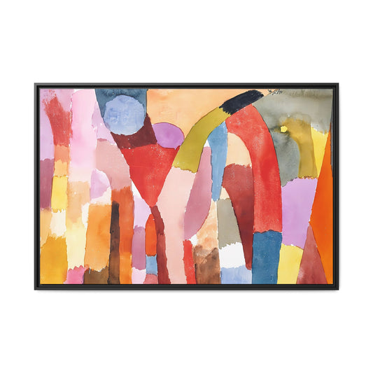 Movement of Vaulted Chambers (1915) by Paul Klee / Toile encadrée sur caisse américaine