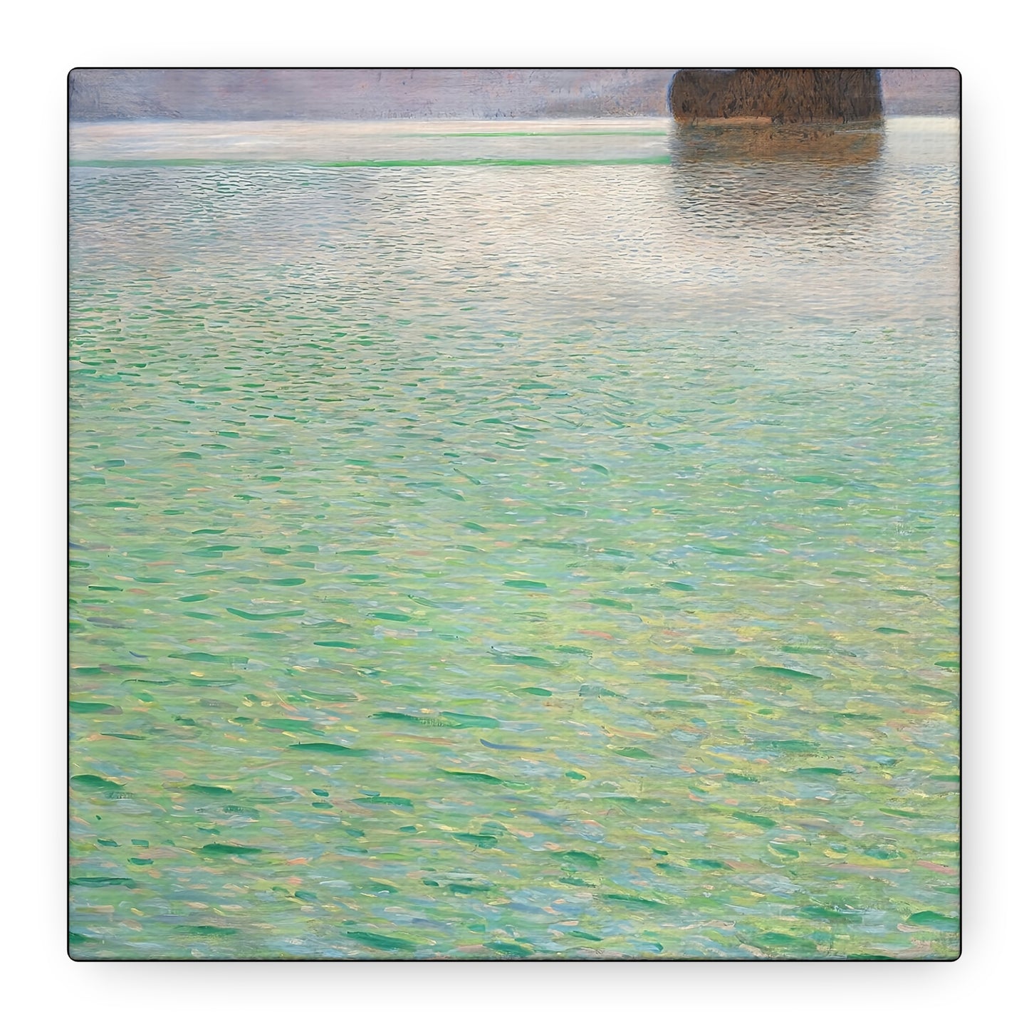 Island in the Attersee (circa 1901-1902) by Gustav Klimt / Reproduction Fine Art sur Toile / Flanc Large Epaisseur 3.2 cm - 1.25 inch