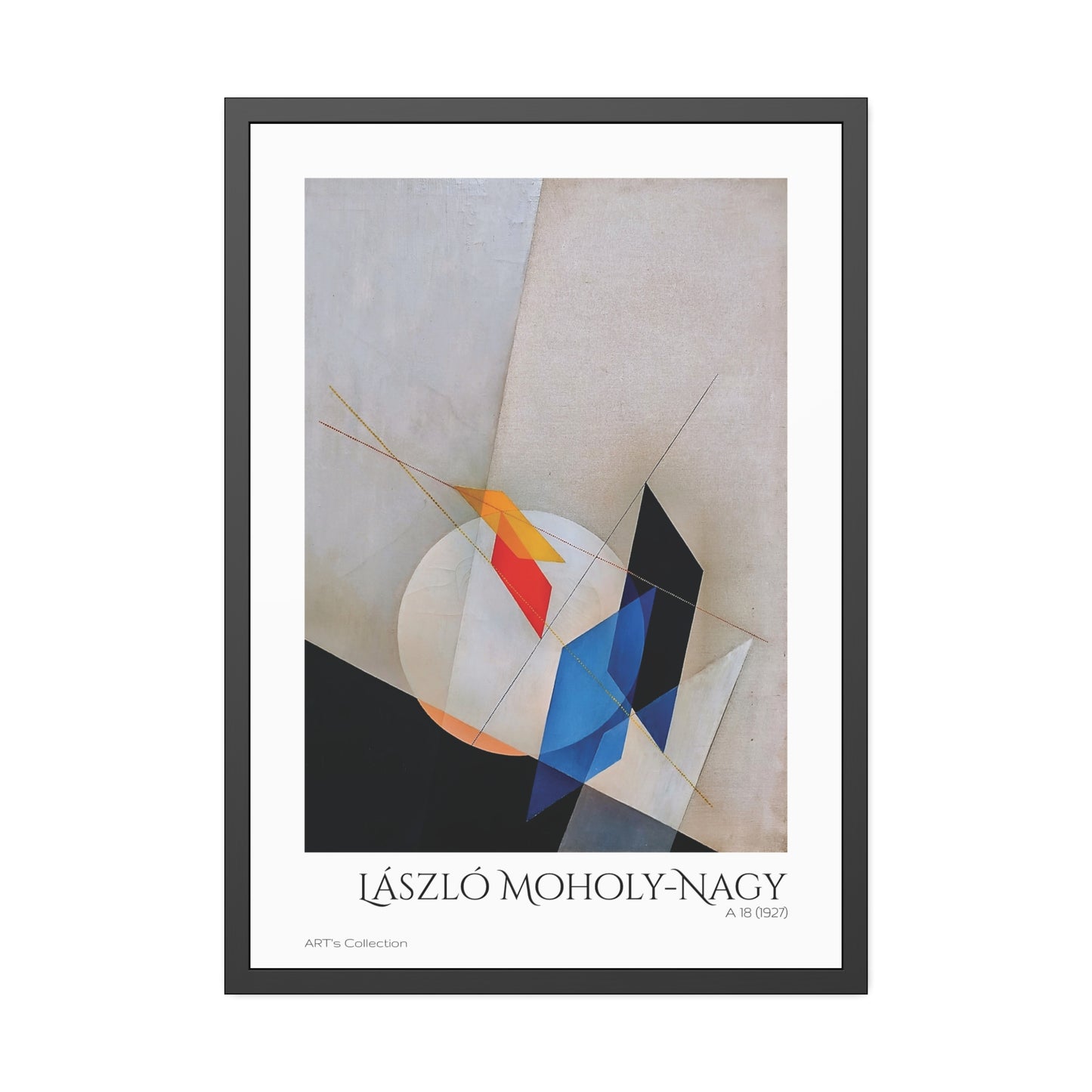 A 18 (1927) by László Moholy-Nagy / Affiche Encadrée série ART's Collection