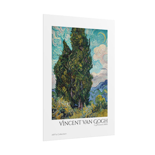 Cypresses (1889) by Vincent van Gogh / Affiche imprimée - Série ART's Collection