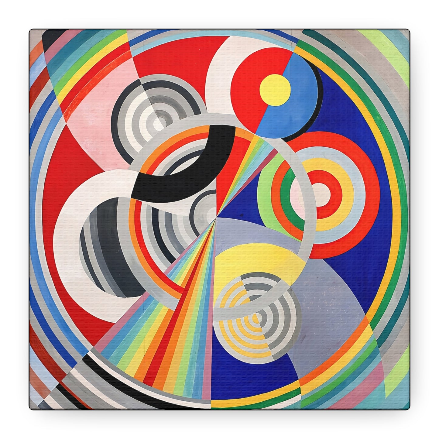 Rythme numéro 1 (1938) by Robert Delaunay / Reproduction Fine Art sur Toile / Large Epaisseur 3.2 cm - 1.25 inch