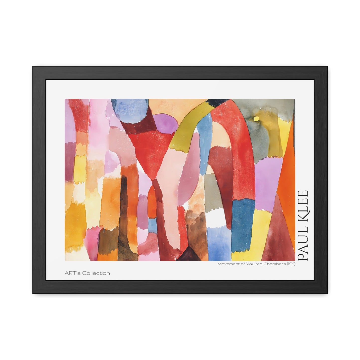 Movement of Vaulted Chambers (1915) by Paul Klee / Affiche Encadrée série ART's Collection