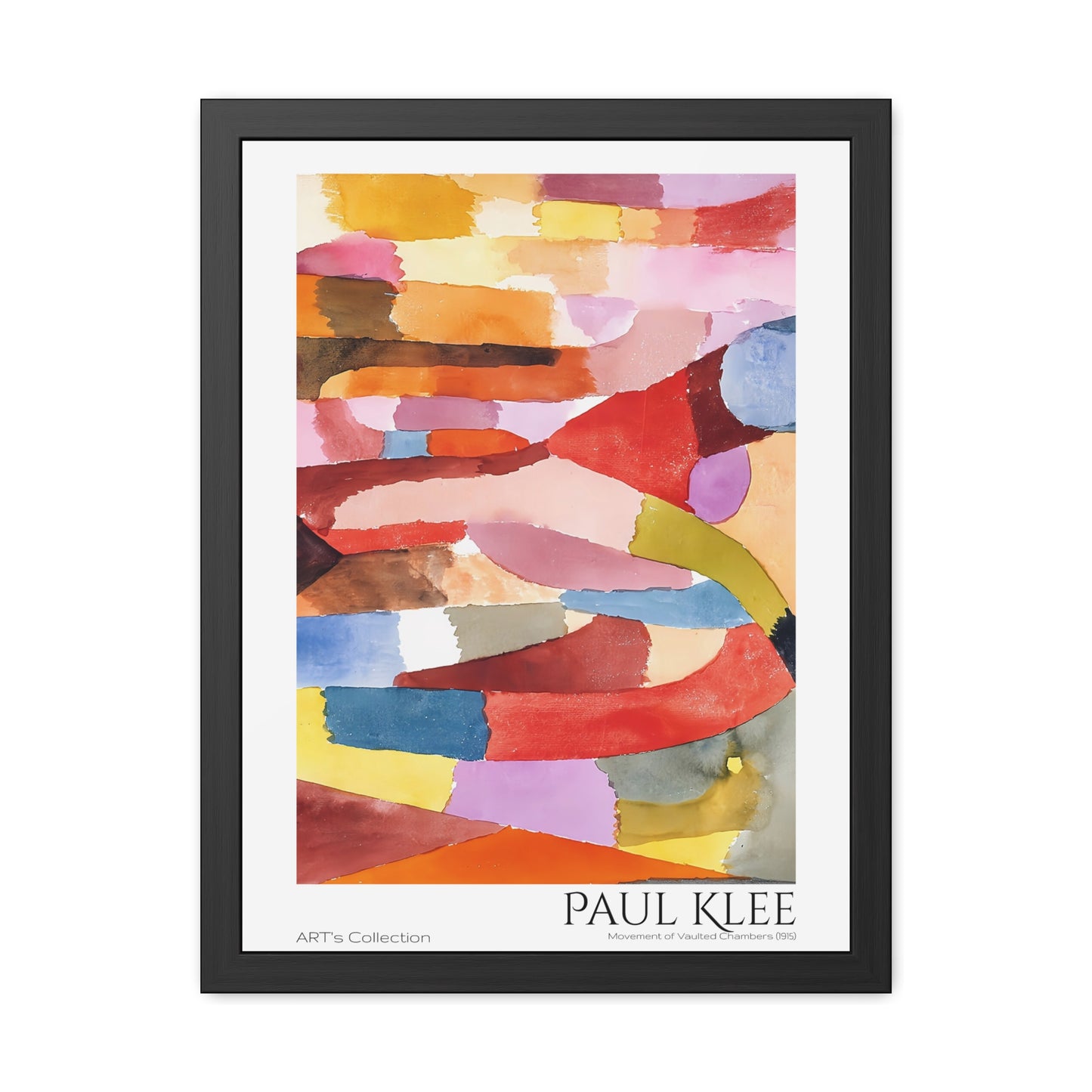 Movement of Vaulted Chambers (1915) by Paul Klee / Affiche Encadrée série ART's Collection