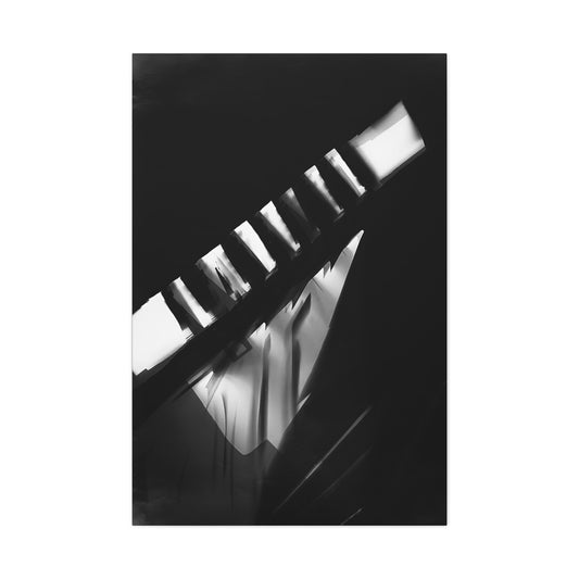 Fotogramm (between 1925 and 1928) by László Moholy-Nagy / Reproduction Fine Art sur Toile / Epaisseur 3.2 cm - 1.25 inch