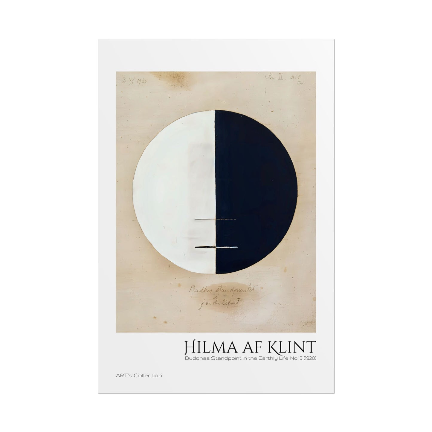 Buddhas Standpoint in the Earthly Life No. 3 (1920) by Hilma af Klint / Affiche imprimée - Série ART's Collection
