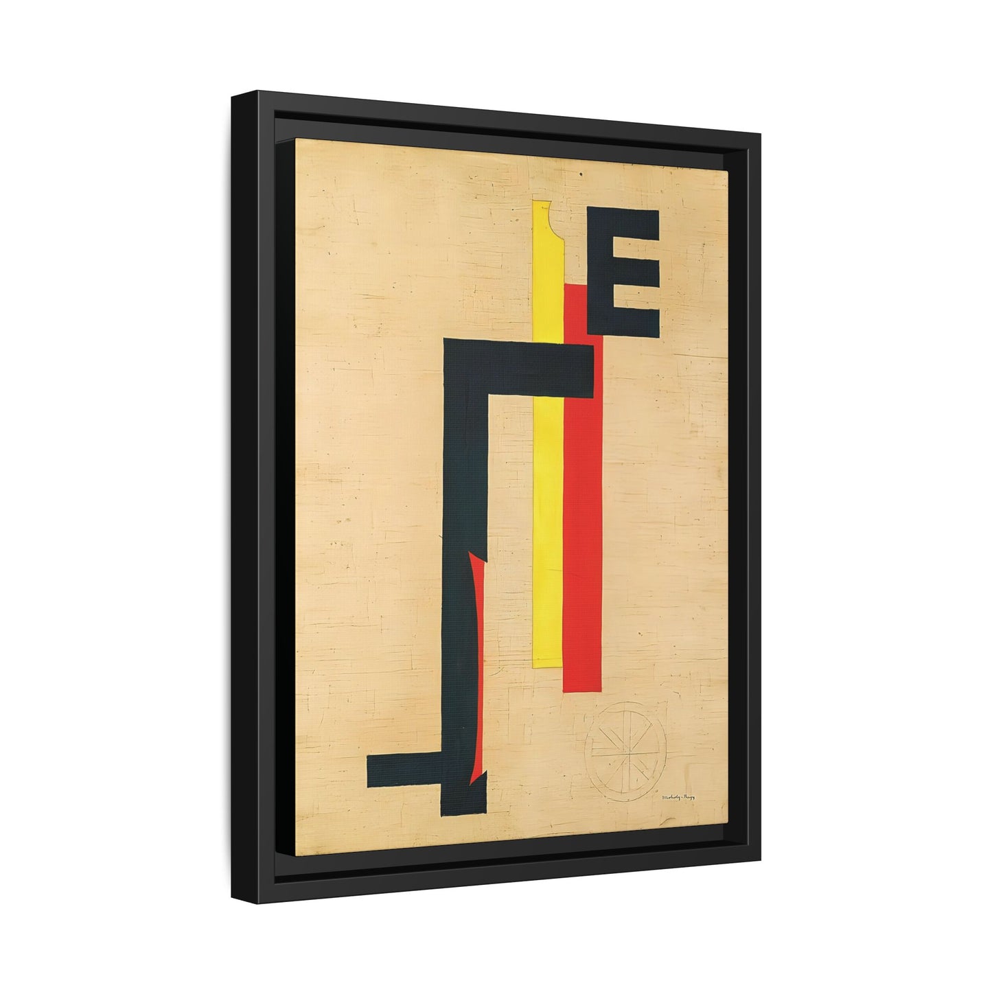 E-Bild - E Picture (1921) by László Moholy-Nagy / Toile encadrée sur caisse américaine