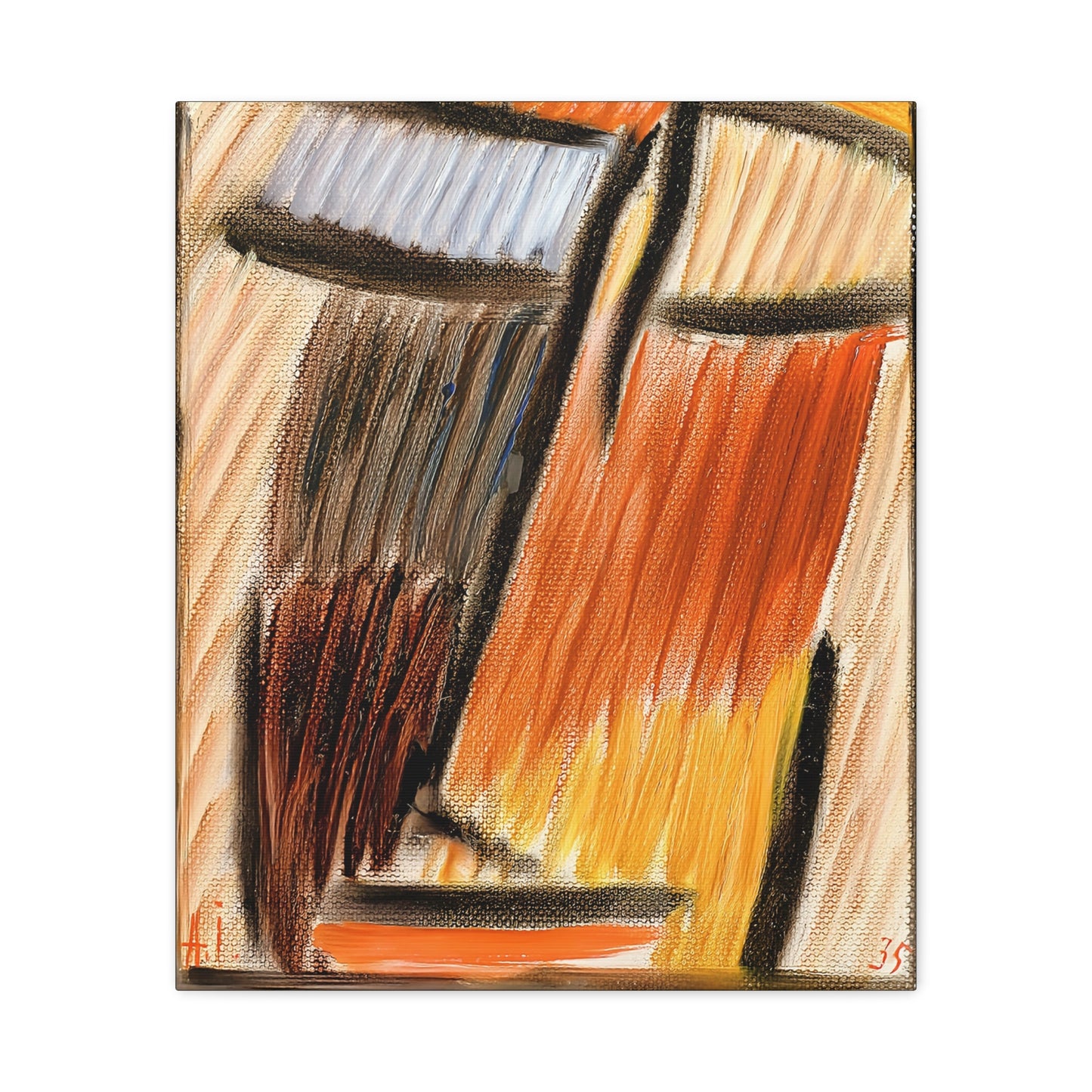Meditation (1937) by Alexej von Jawlensky / Reproduction Fine Art sur Toile / Epaisseur 3.2 cm - 1.25 inch
