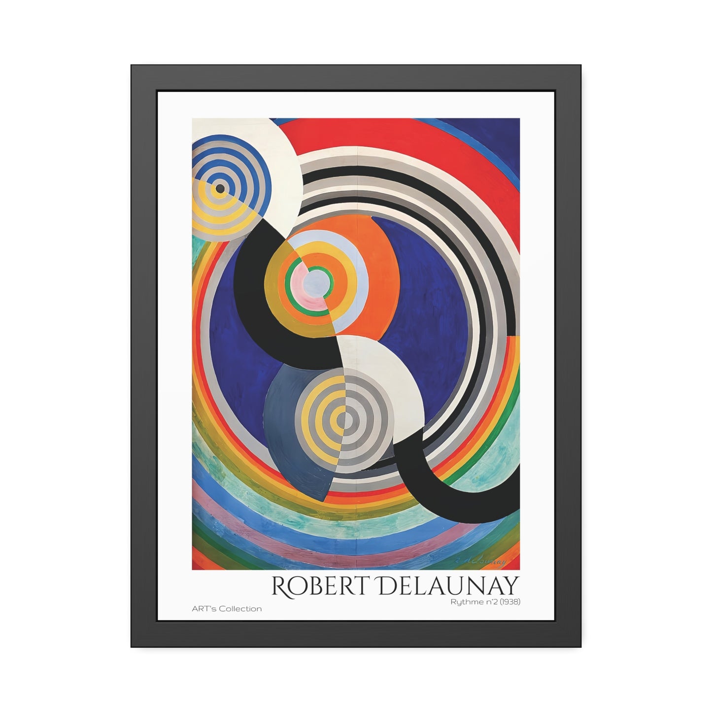 Rythme N.2 (1938) by Robert Delaunay / Affiche Encadrée série ART's Collection