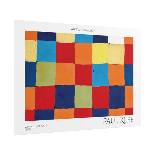 Color chart Qu 1(1930) by Paul Klee / Affiche imprimée - Série ART's Collection