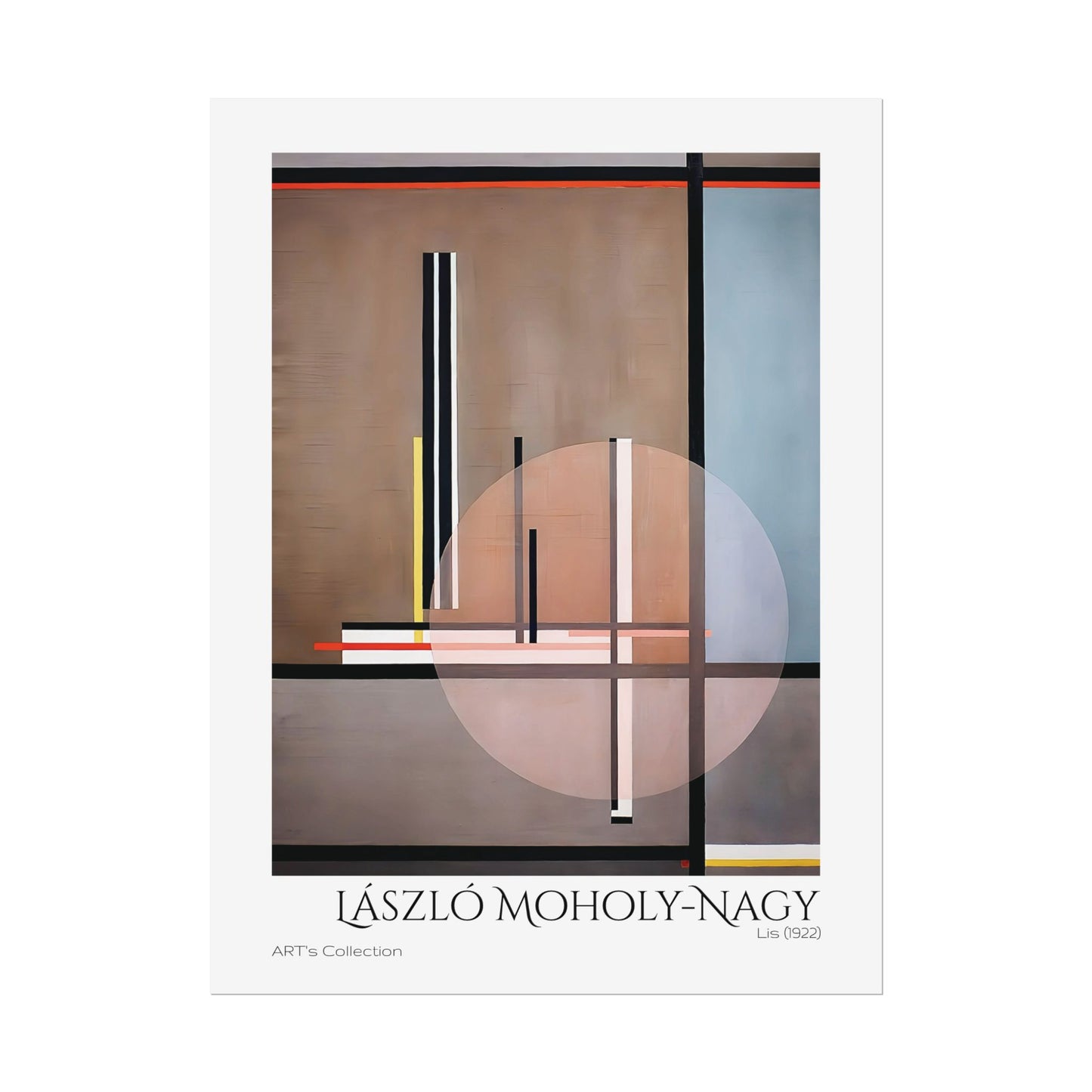 Lis (1922) by László Moholy-Nagy / Affiche imprimée - Série ART's Collection