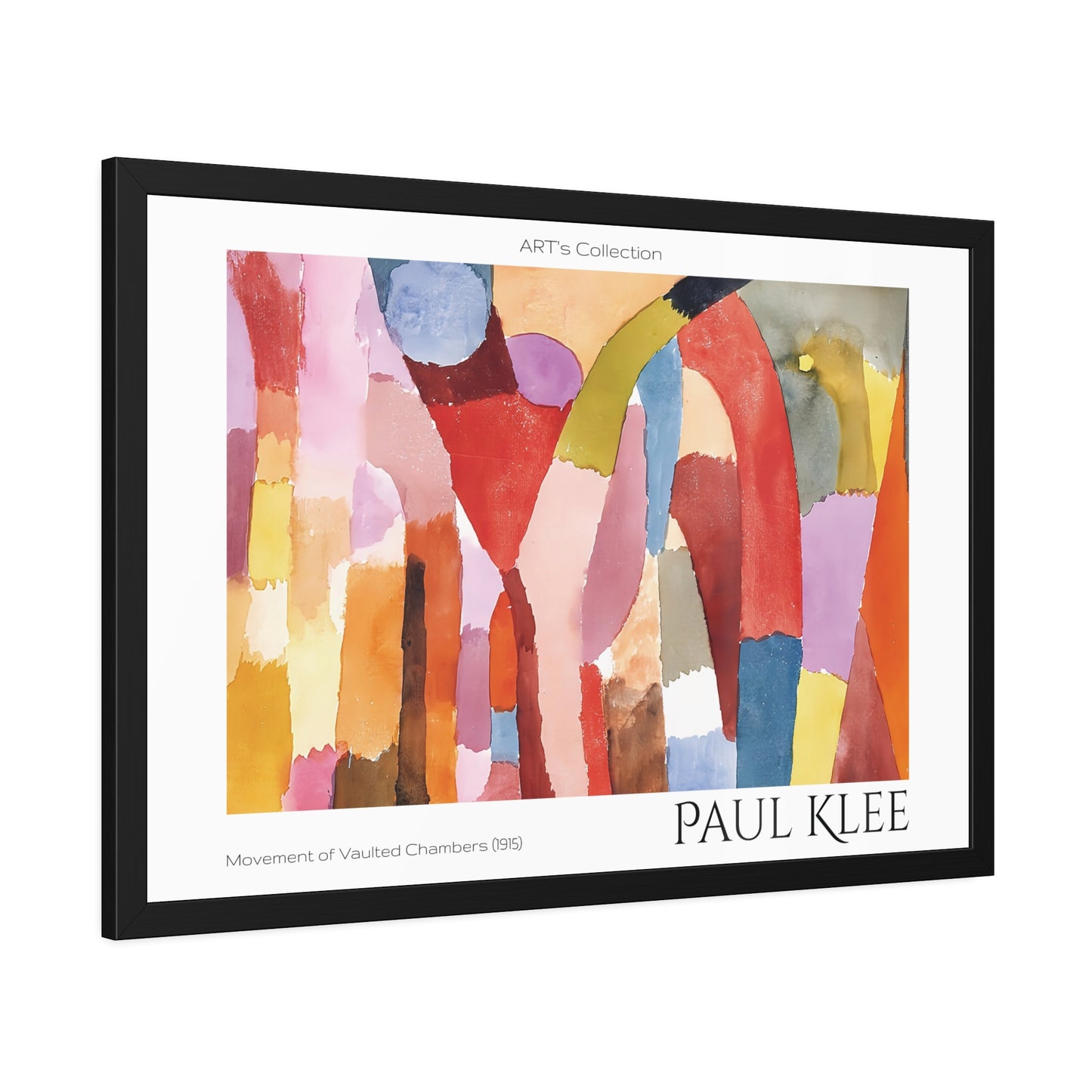 Movement of Vaulted Chambers (1915) by Paul Klee / Affiche Encadrée série ART's Collection