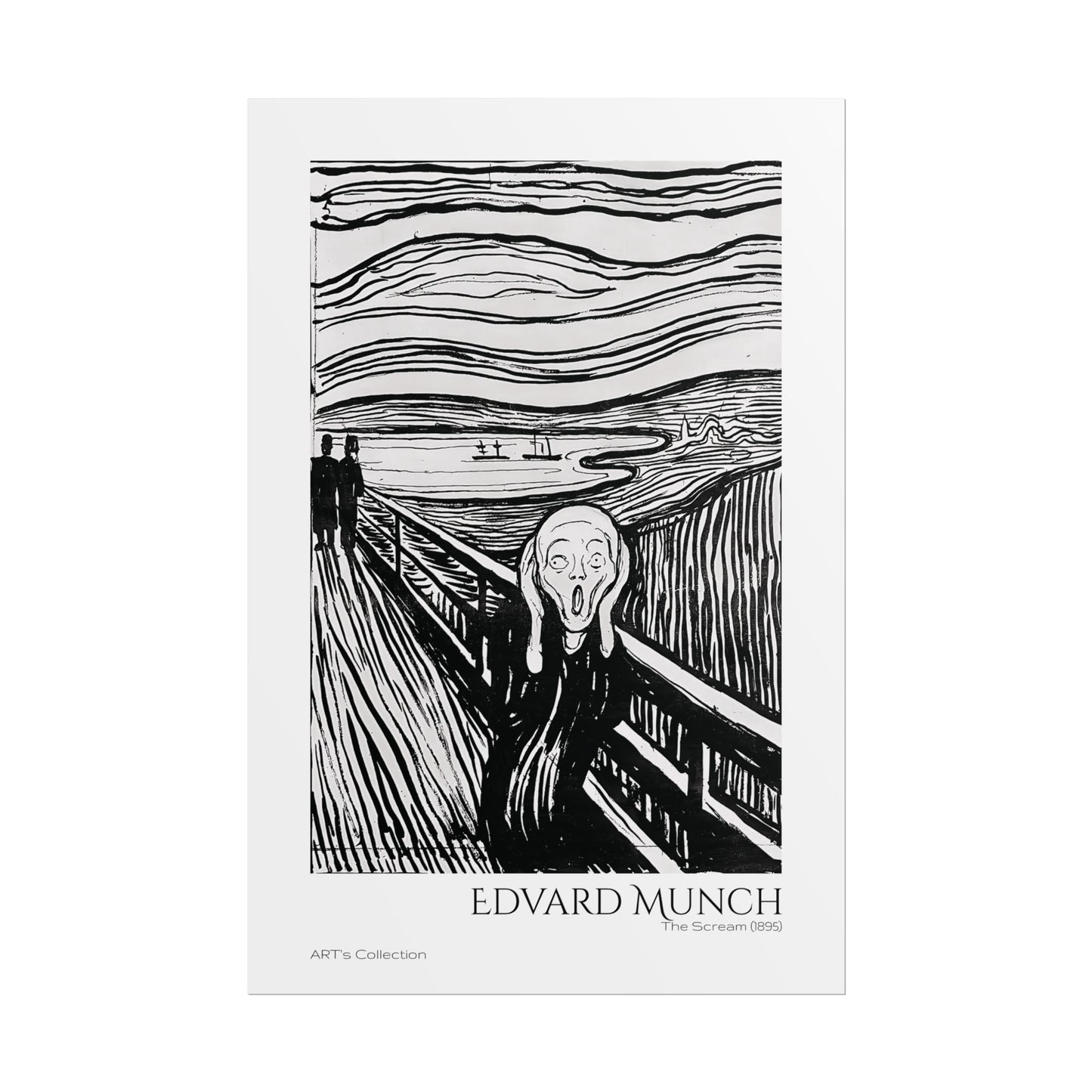 The Scream (1895) by Edvard Munch / Affiche imprimée - Série ART's Collection