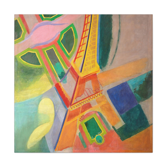 Eiffel Tower (1924) by Robert Delaunay / Reproduction Fine Art sur Toile / Large Epaisseur 3.2 cm - 1.25 inch