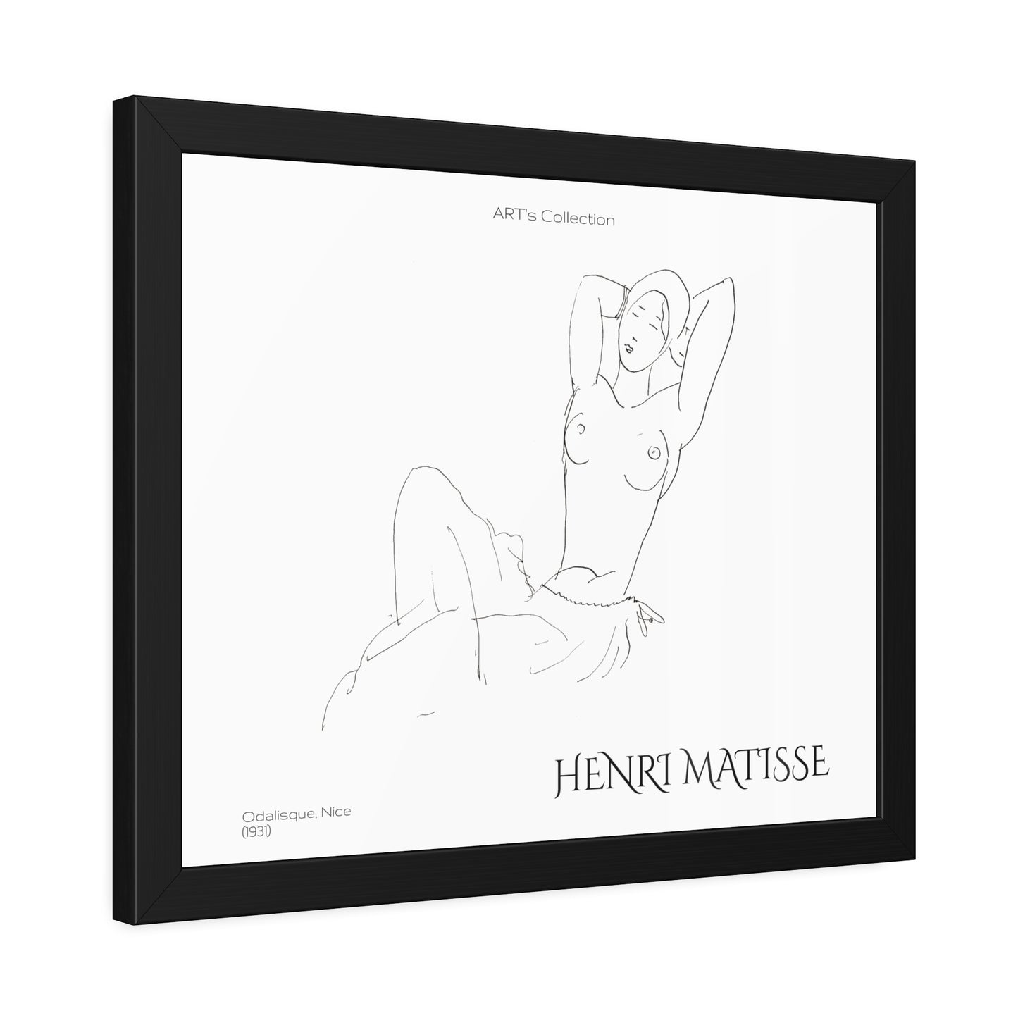 Odalisque, Nice (1931) by Henry Matisse / Affiche Encadrée série ART's Collection