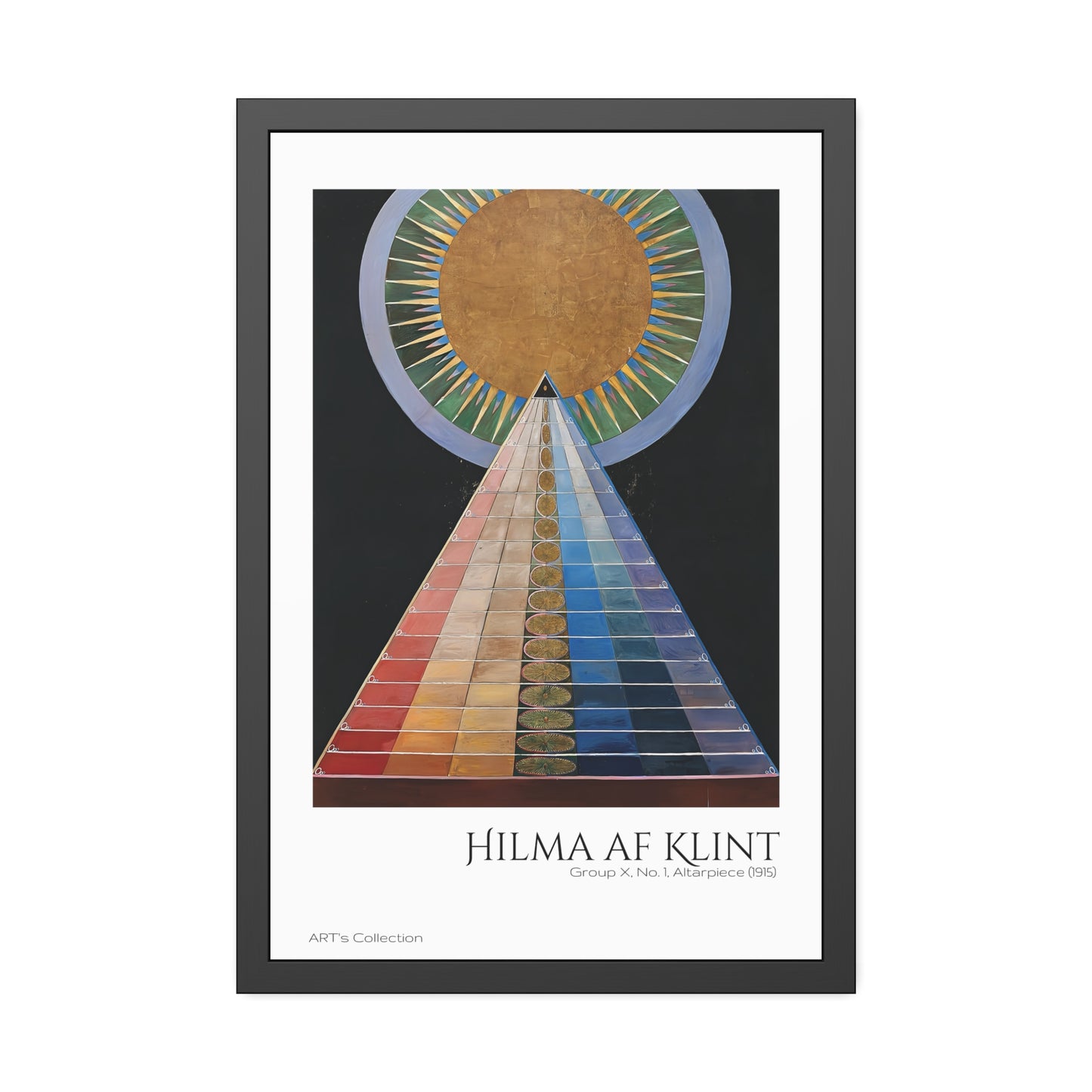 Group X No 1 Altarpiece (1915) by Hilma af Klint / Affiche Encadrée série ART's Collection
