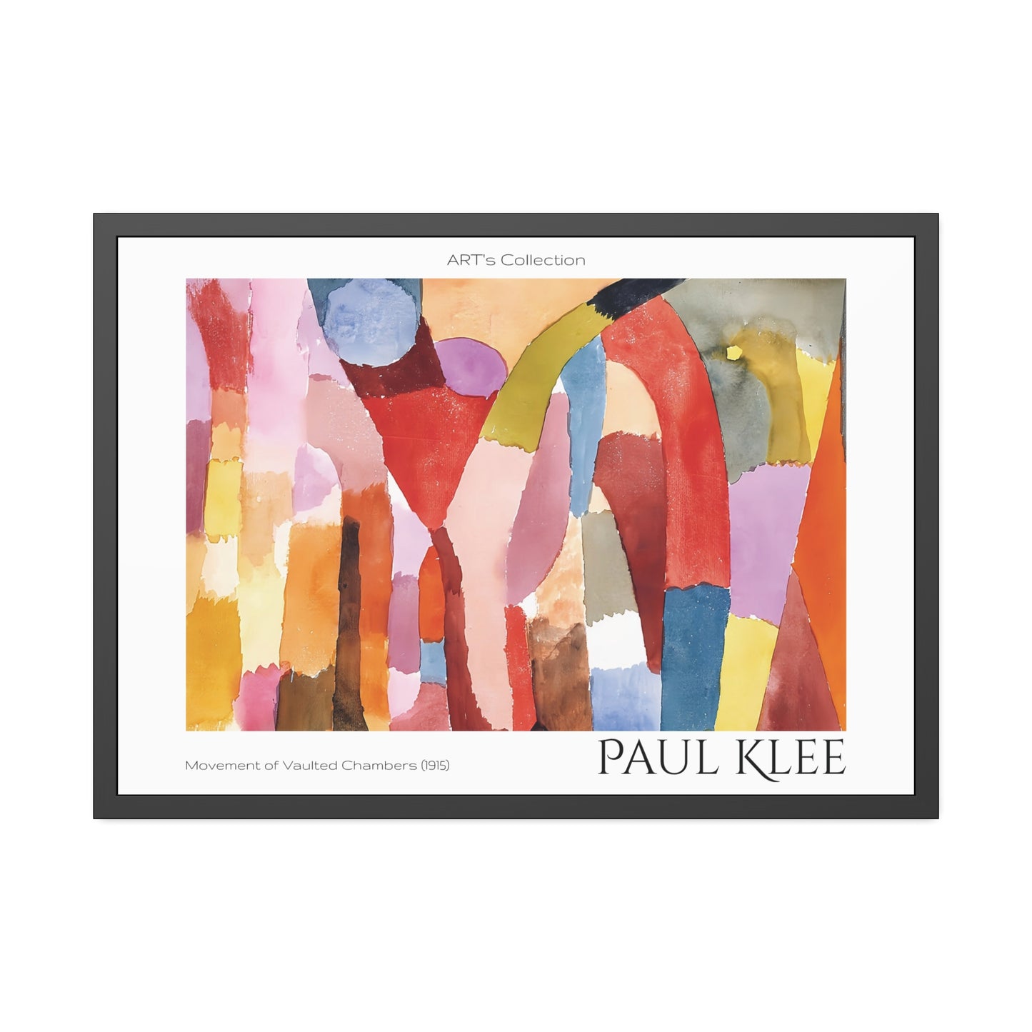 Movement of Vaulted Chambers (1915) by Paul Klee / Affiche Encadrée série ART's Collection