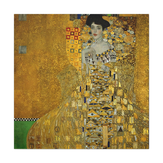 Portrait of Adele Bloch-Bauer I (1907) by Gustav Klimt / Reproduction Fine Art sur Toile / Flanc Large Epaisseur 3.2 cm - 1.25 inch