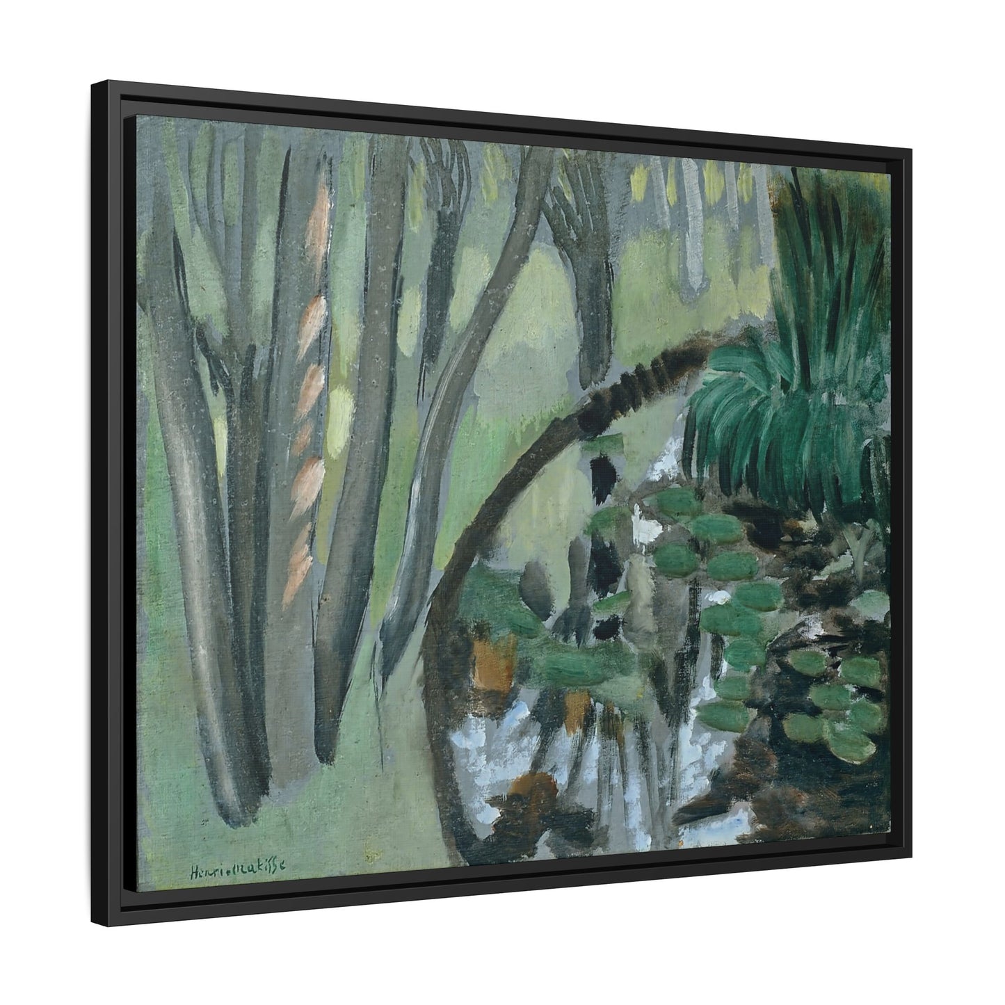 Le ruisseau, Maintenon (1918) by Henri Matisse / Toile encadrée sur caisse américaine
