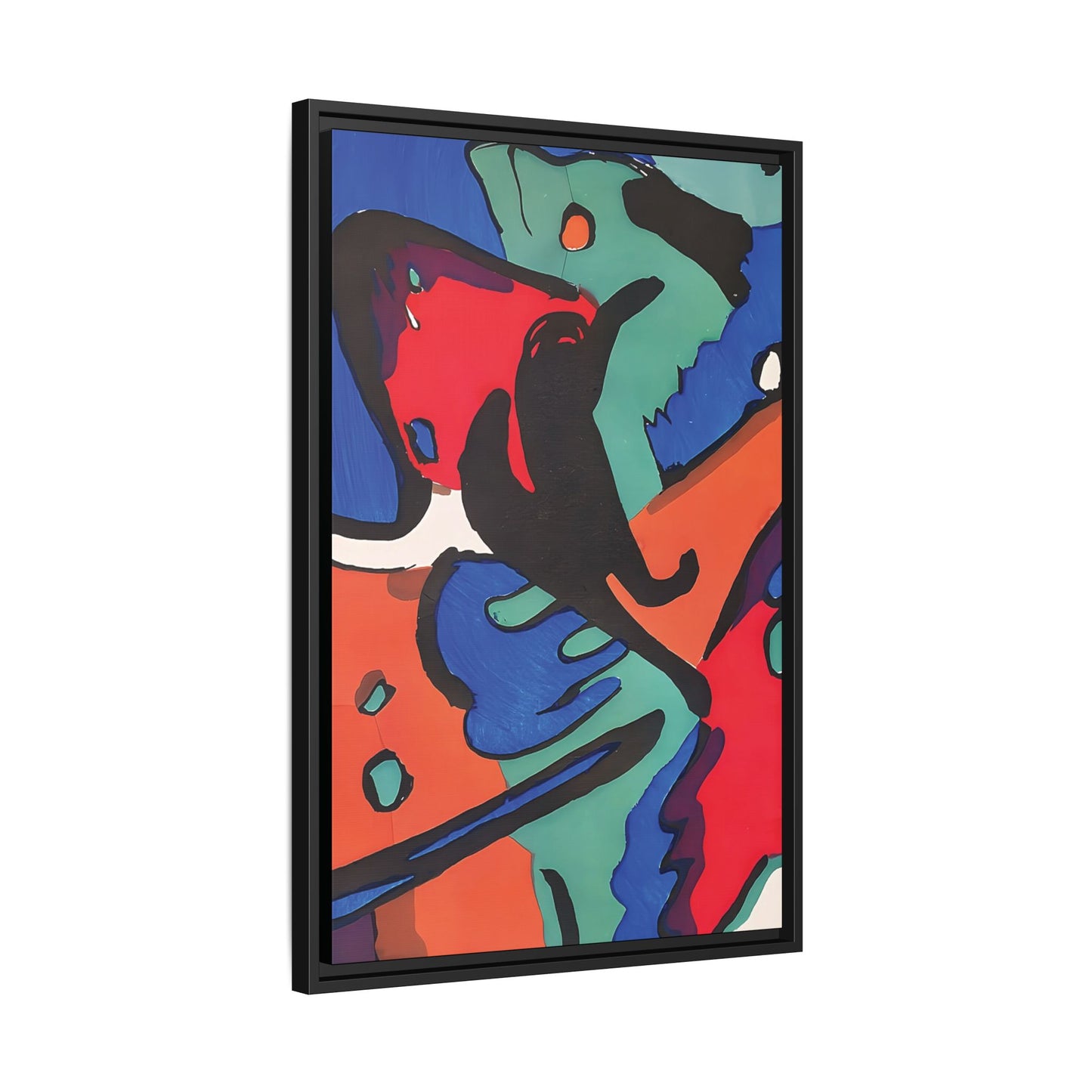 Wassily Kandinsky / Le Cavalier Bleu (1912) / Toile encadrée sur caisse américaine