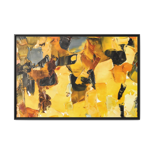 Tableau Graphic Orpiment "Série Sign Collections" / Toile encadrée sur caisse américaine