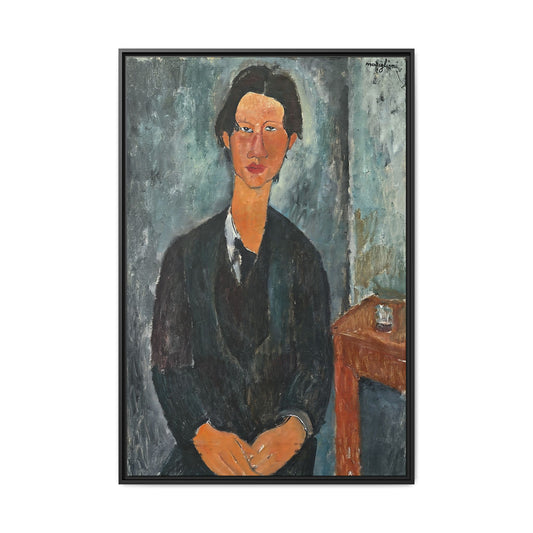 Chaim Soutine (1917) by Amedeo Modigliani / Toile encadrée sur caisse américaine