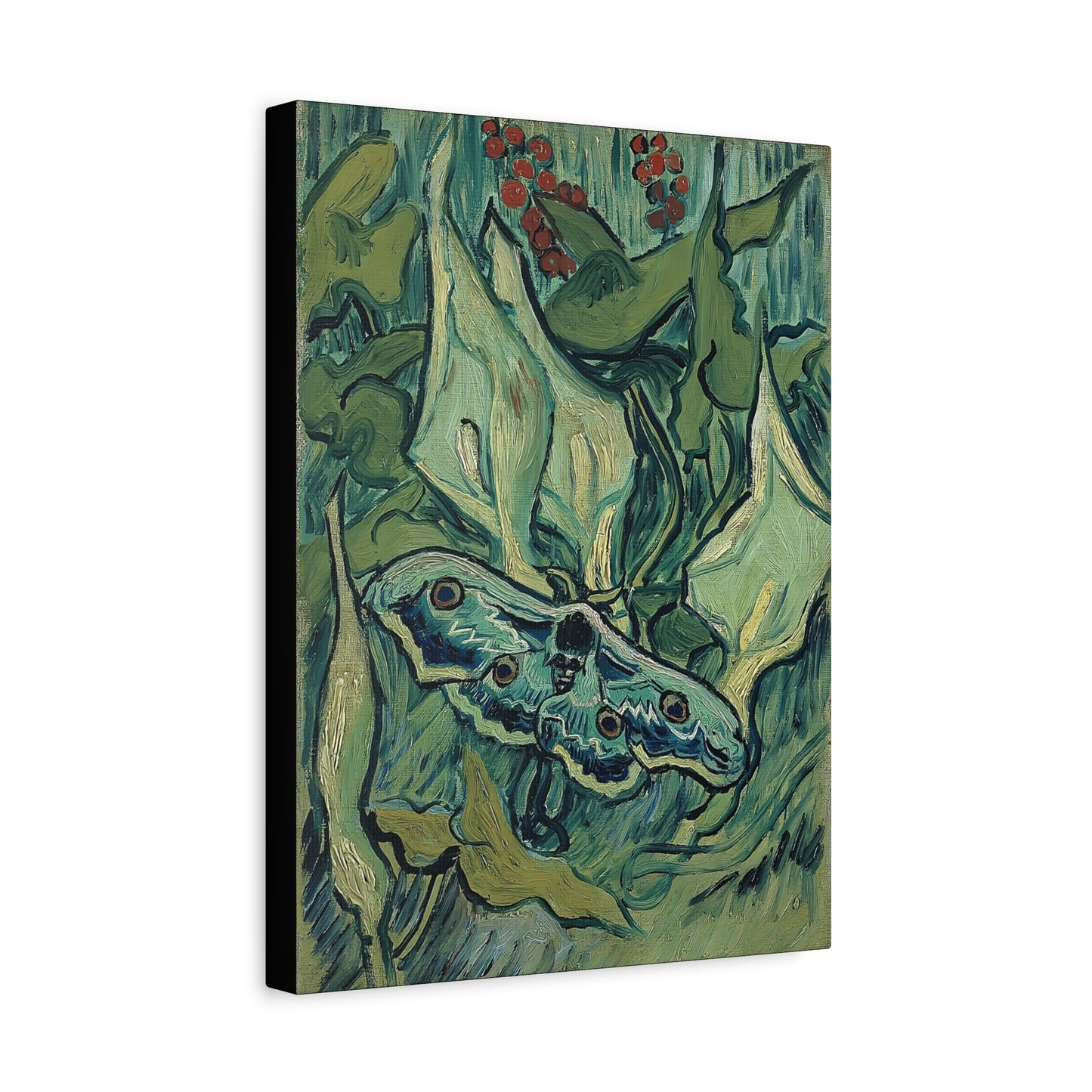 Emperor moth (1889) by Vincent van Gogh / Reproduction Fine Art sur Toile / Epaisseur 3,2cm - 1'25 po