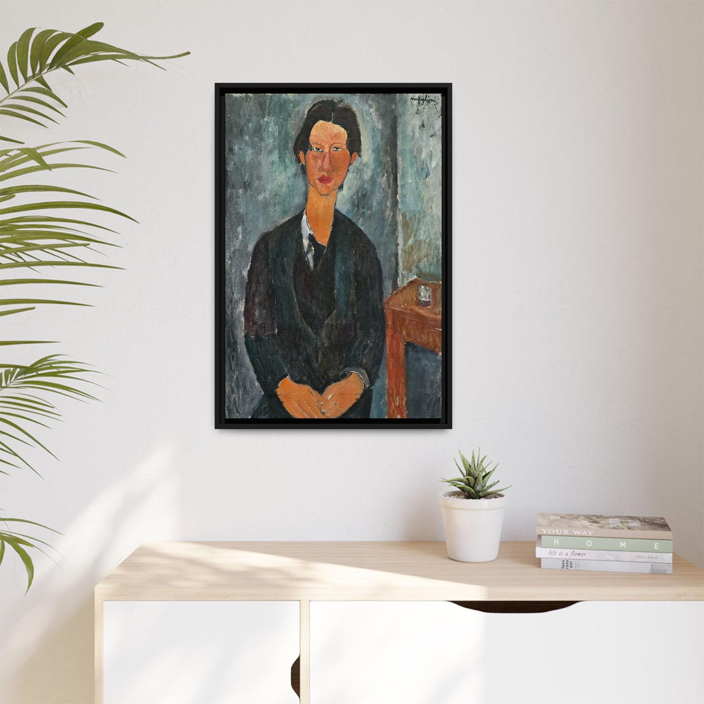 Chaim Soutine (1917) by Amedeo Modigliani / Toile encadrée sur caisse américaine
