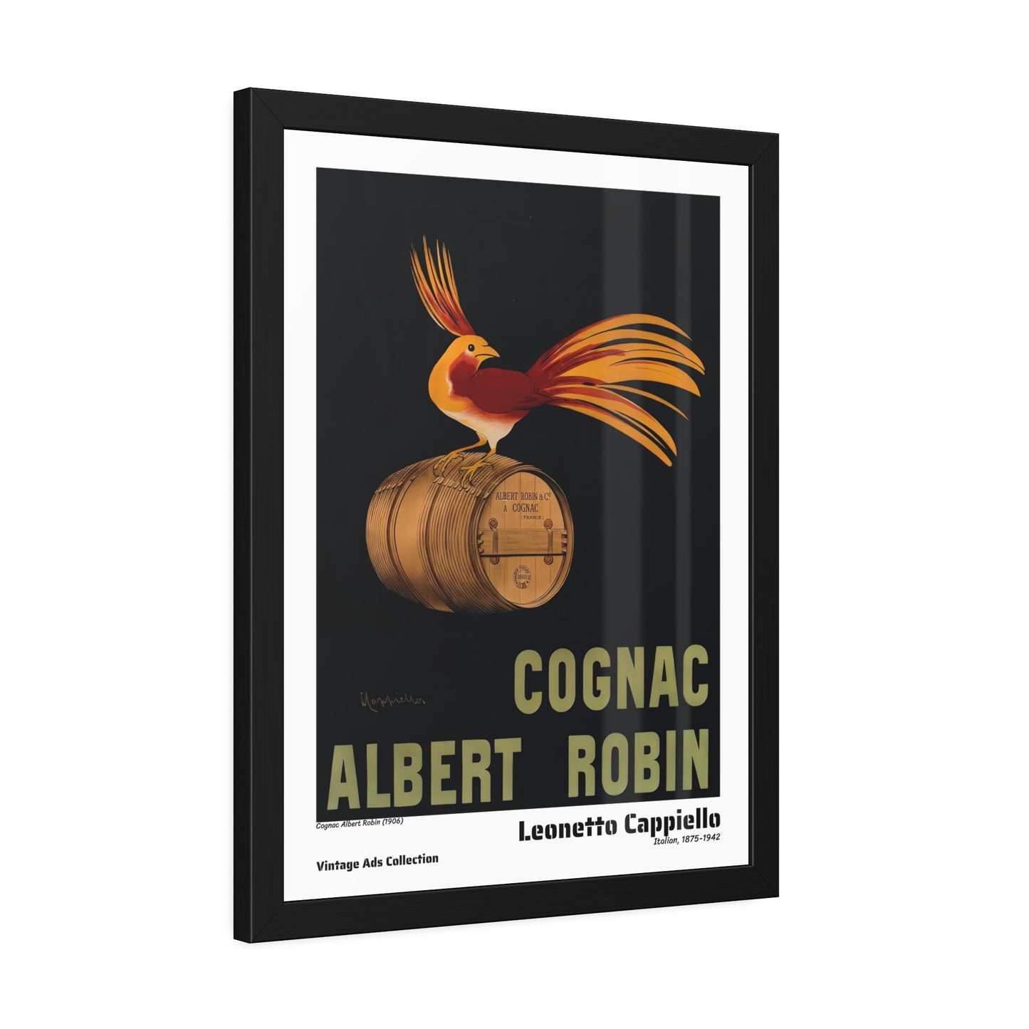 Cognac Albert Robin (1906) by Leonetto Cappiello / Affiche Encadrée Vintage Ads Collection