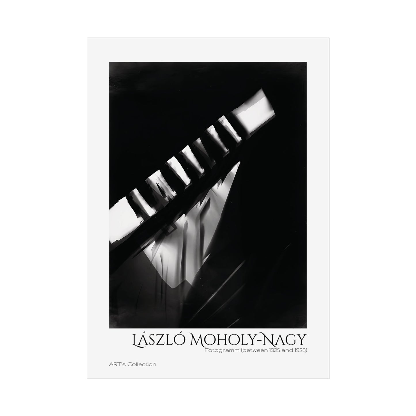 Fotogramm (between 1925 and 1928) by László Moholy-Nagy / Affiche imprimée - Série ART's Collection