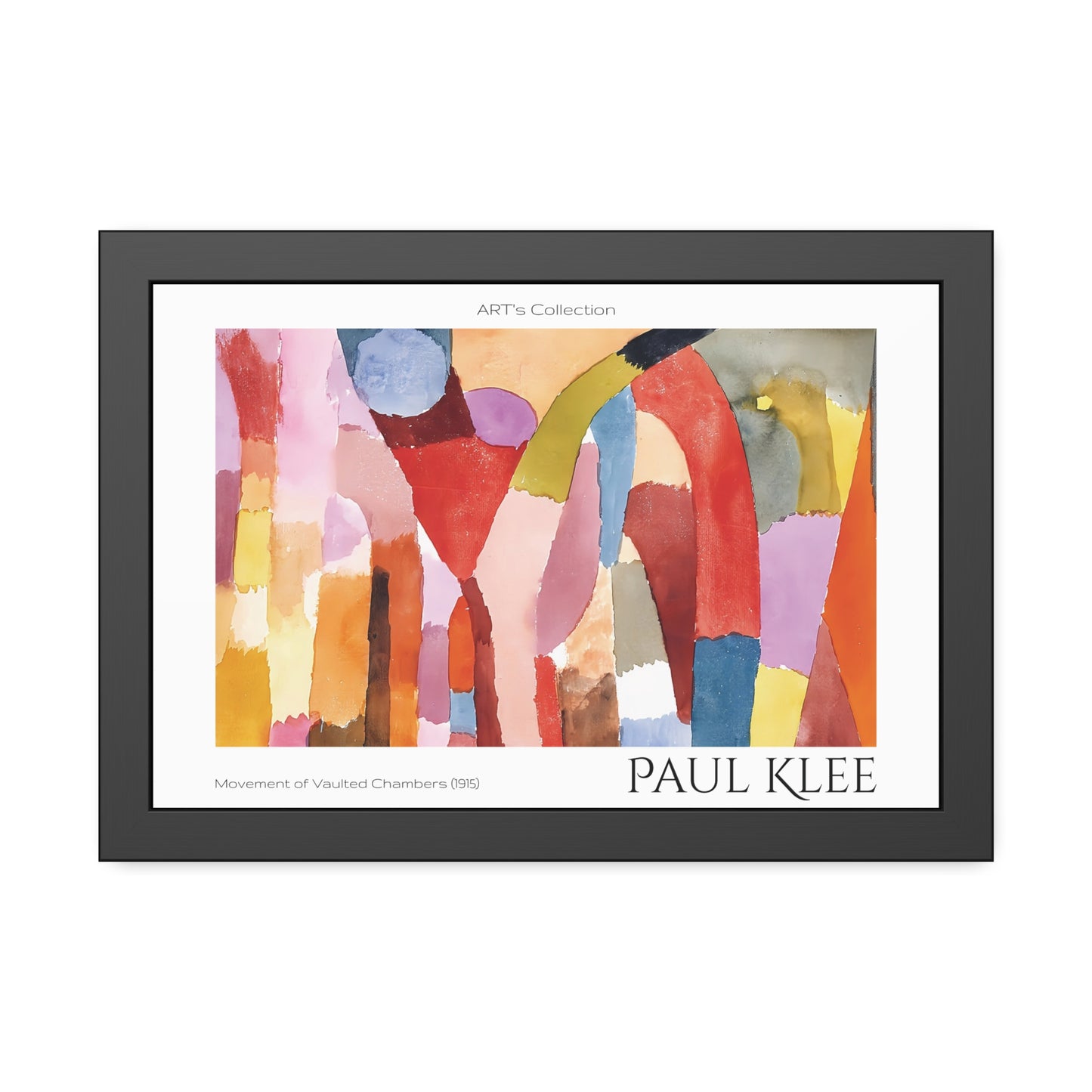 Movement of Vaulted Chambers (1915) by Paul Klee / Affiche Encadrée série ART's Collection