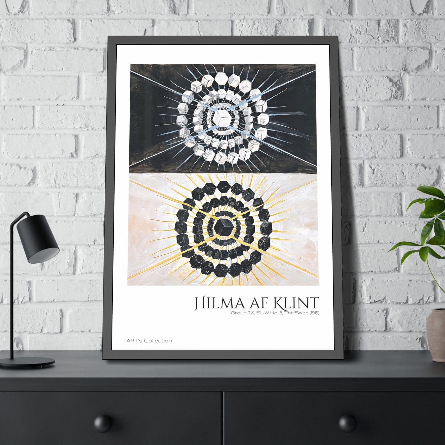 Group IX, SUW The Swan No. 8 (1915) by Hilma af Klint / Affiche Encadrée série ART's Collection