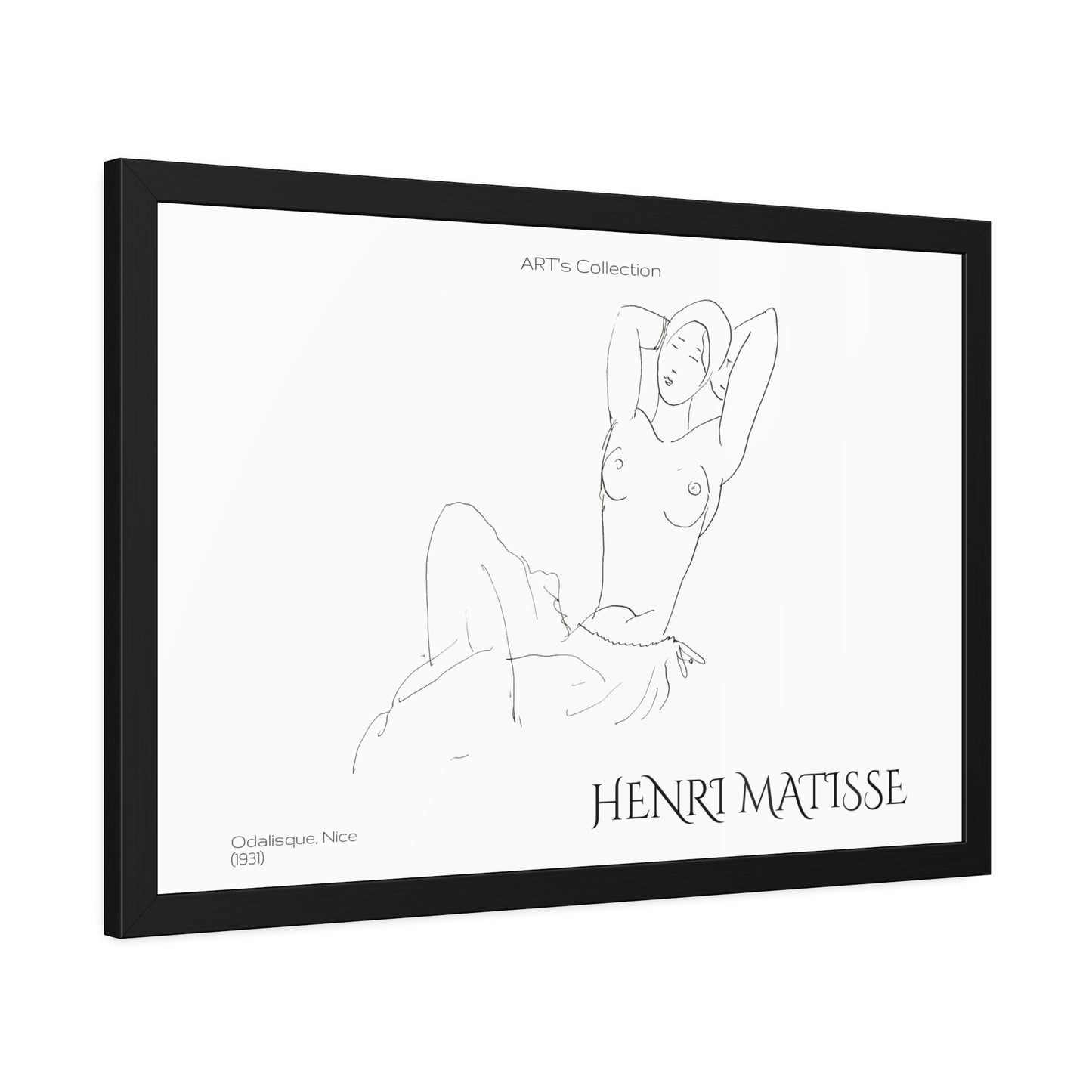 Odalisque, Nice (1931) by Henry Matisse / Affiche Encadrée série ART's Collection