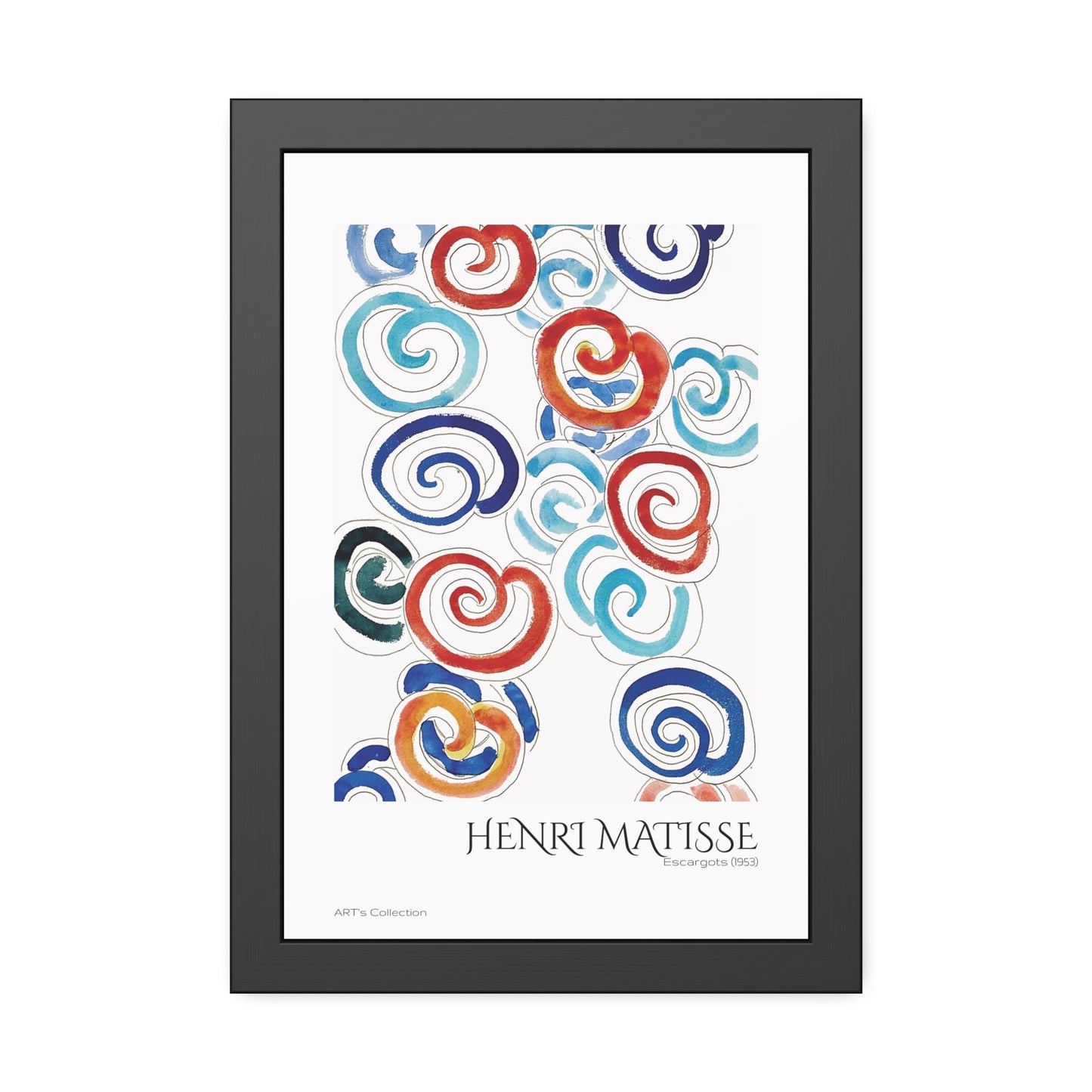 Escargots (1953) by Henri Matisse / Affiche Encadrée série ART's Collection
