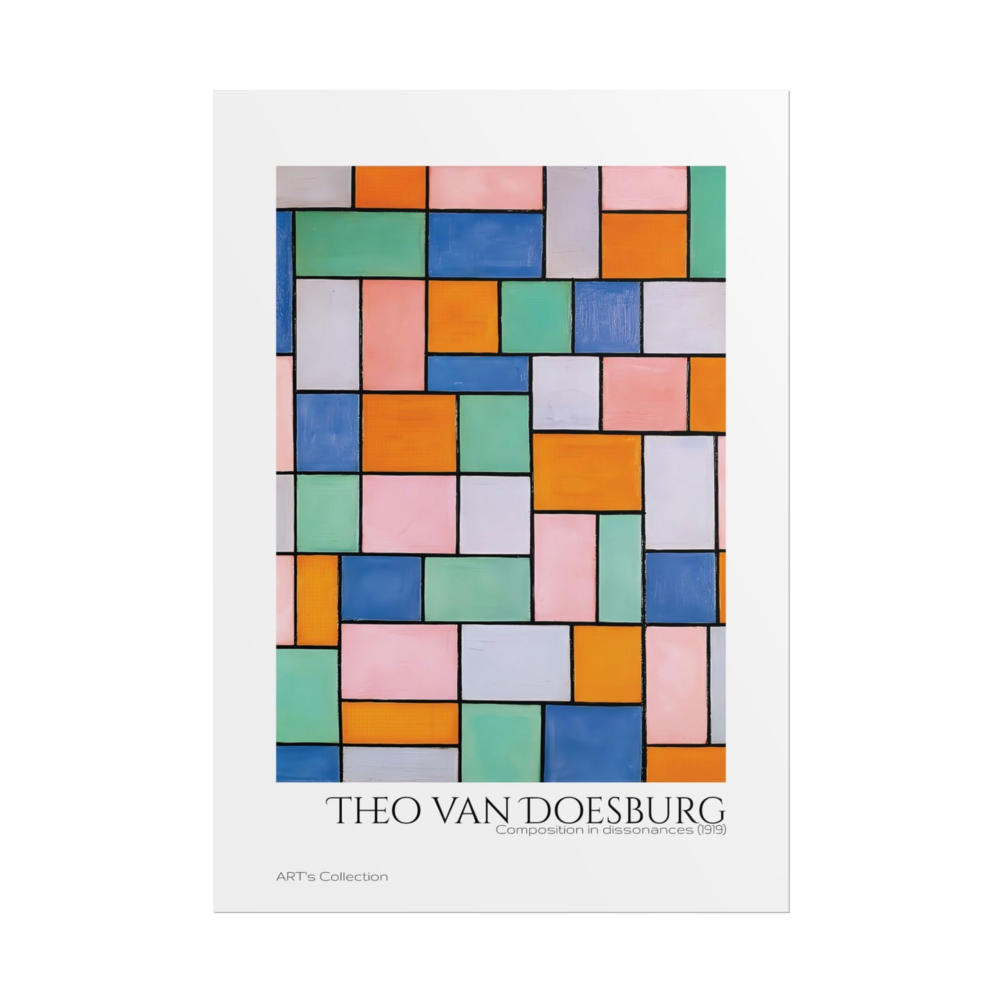 Composition in dissonances (1919) by Theo van Doesburg / Affiche imprimée - Série ART's Collection