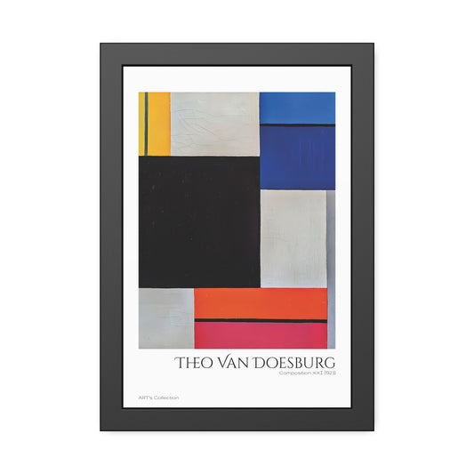 Composition XXI (1923) by Theo Van Doesburg / Affiche Encadrée série ART's Collection