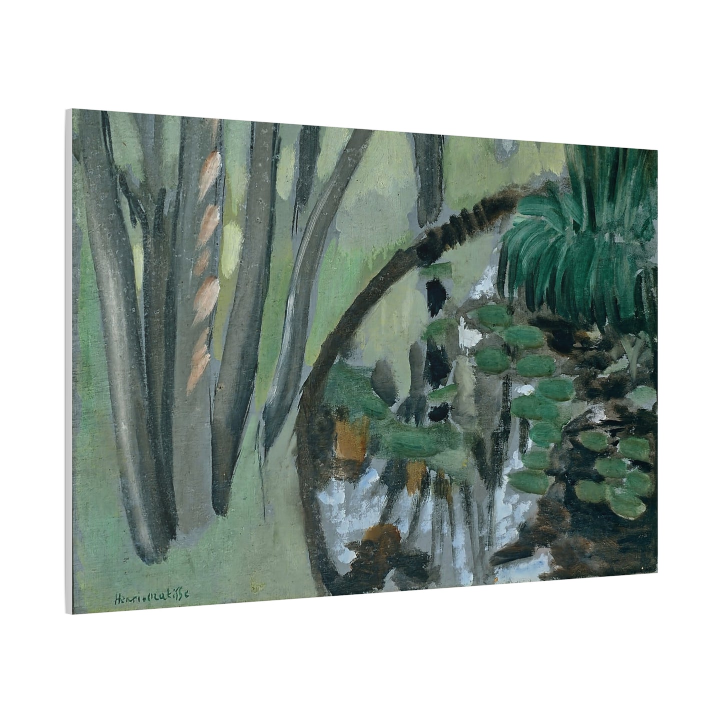 Le ruisseau, Maintenon (1918) by Henri Matisse / Reproduction Fine Art sur Toile / Flanc Large Epaisseur 3.2 cm - 1.25 inch