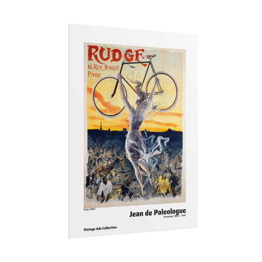 Rudge (1898) by Jean de Paleologue / Affiche imprimée - Série Vintage Ads Collection