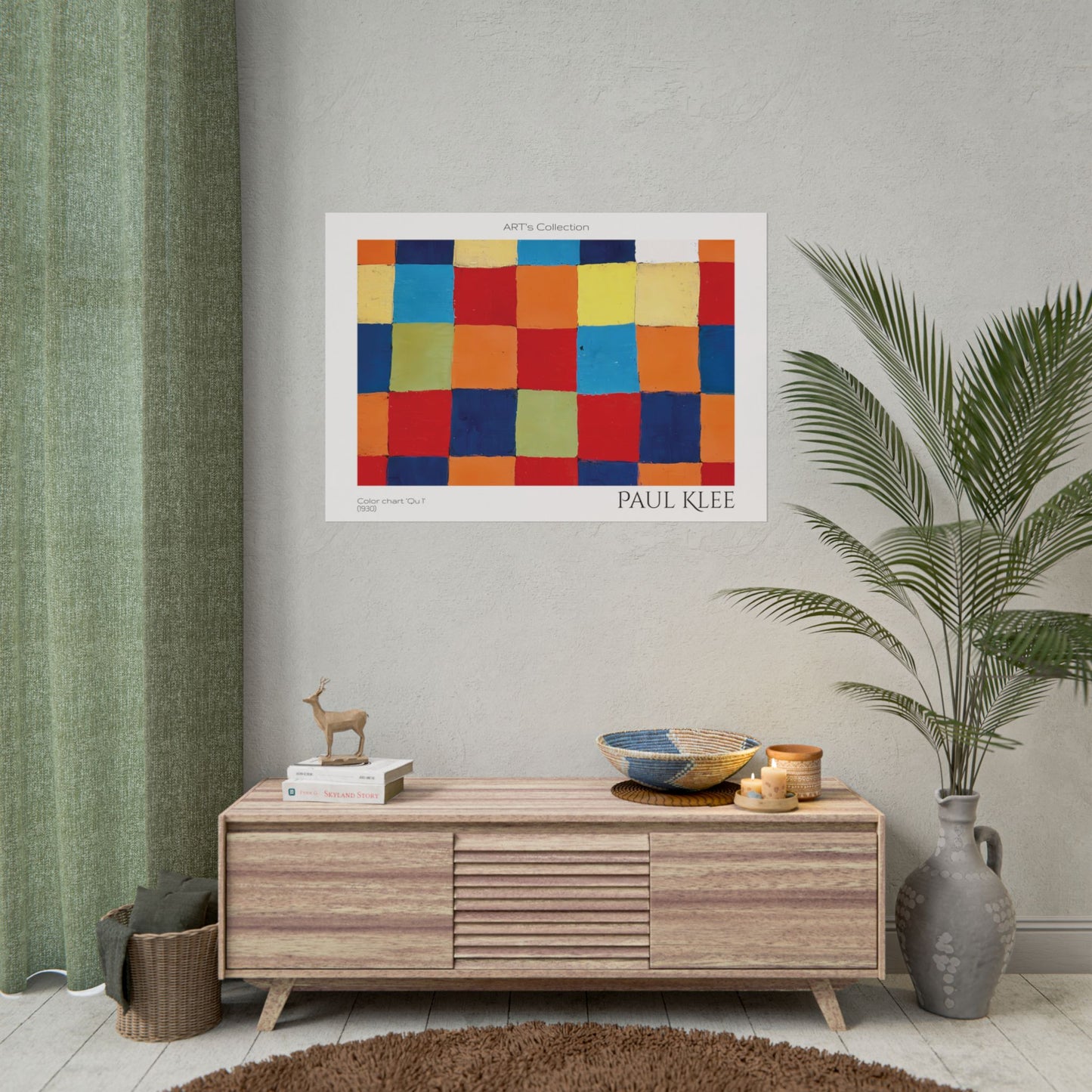 Color chart Qu 1(1930) by Paul Klee / Affiche imprimée - Série ART's Collection
