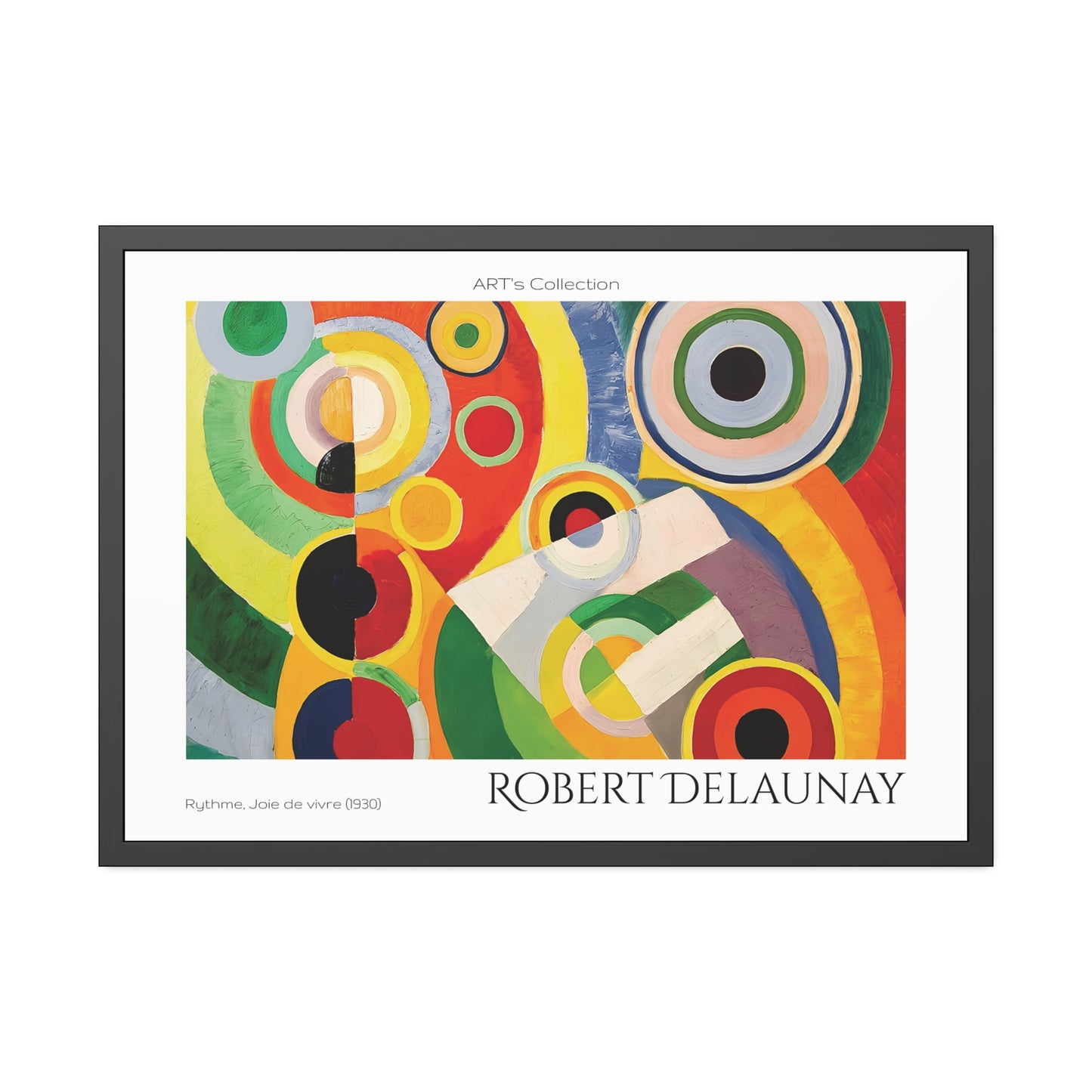 Rythme, Joie de vivre (1930) by Robert Delaunay / Affiche Encadrée série ART's Collection
