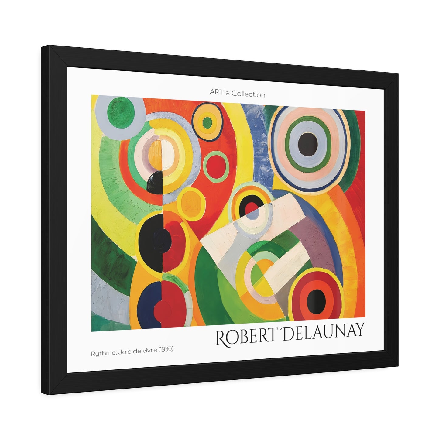 Rythme, Joie de vivre (1930) by Robert Delaunay / Affiche Encadrée série ART's Collection