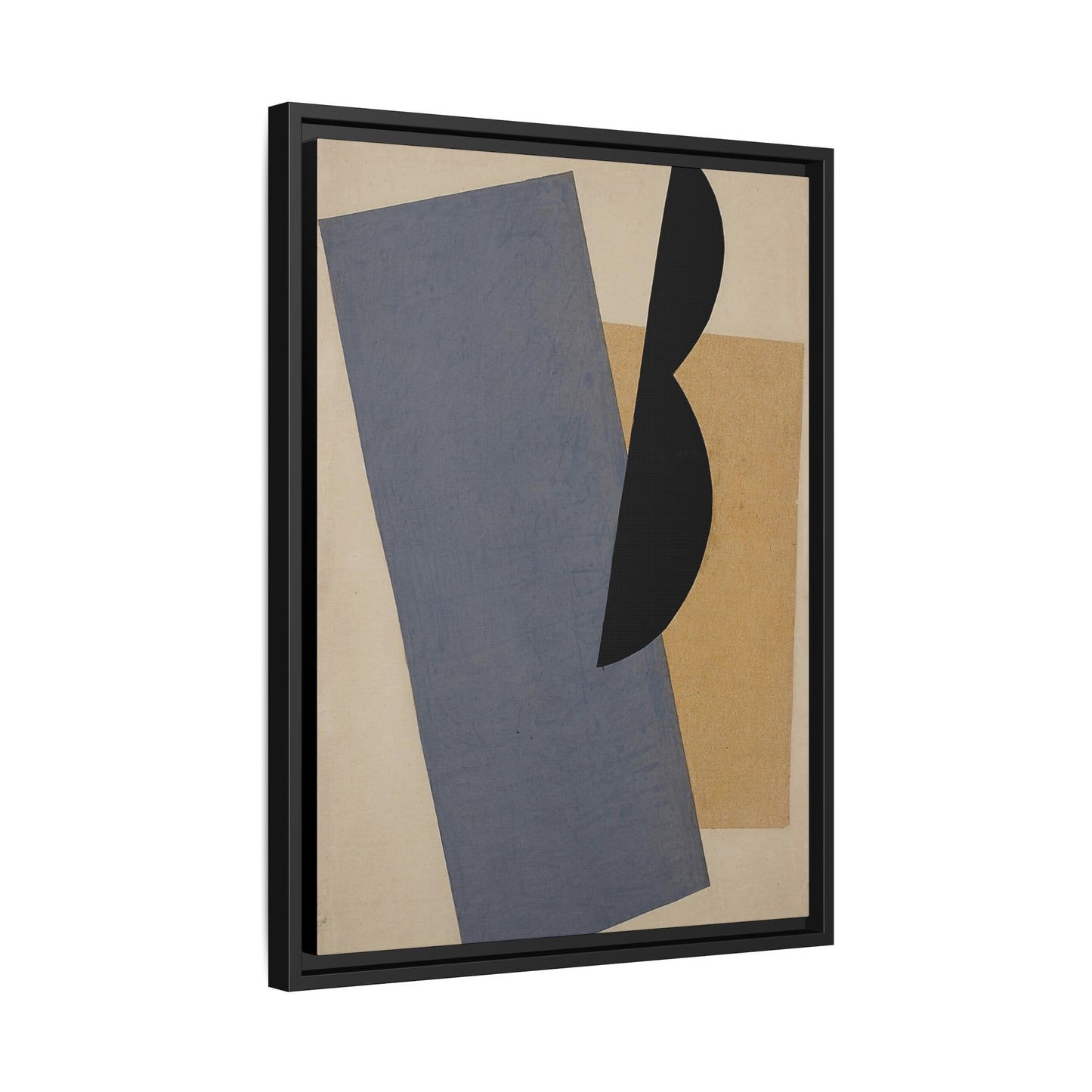 Composition Blue-Yellow-Black (1920) by El Lissitzky / Toile encadrée sur caisse américaine