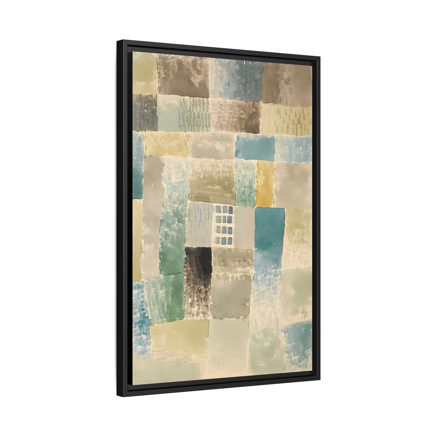First house of a settlement (1926) by Paul Klee / Toile encadrée sur caisse américaine